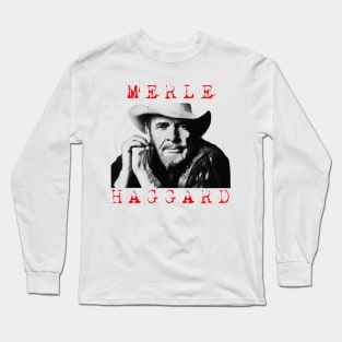 merle haggard visual art Long Sleeve T-Shirt